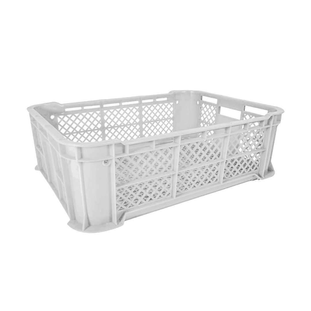 Caja rectangular calado chico blanco