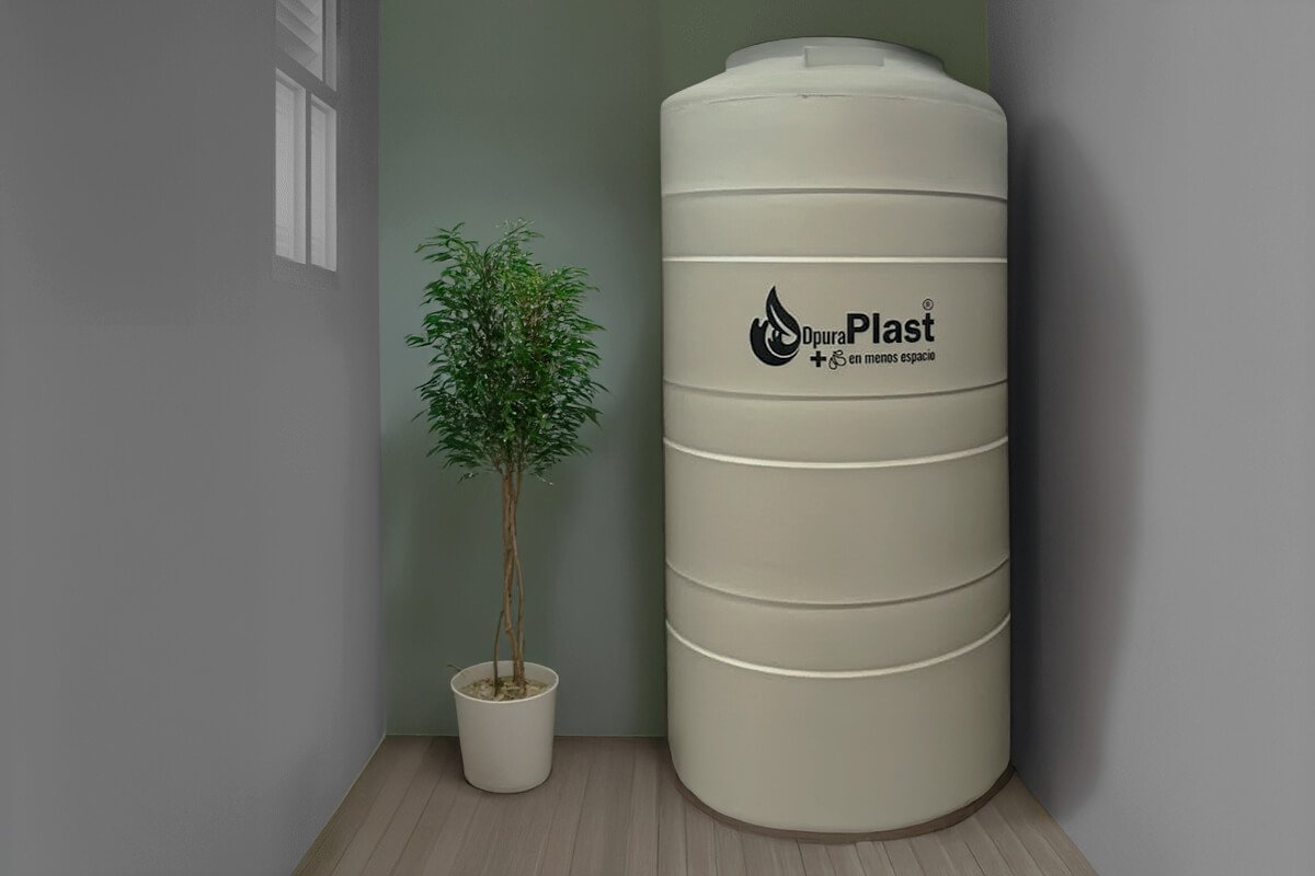 Tinaco 1100 Litros Natural Alimenticio Interiores Slim 2