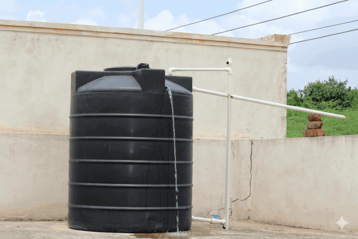 Tinaco por que se tira el agua
