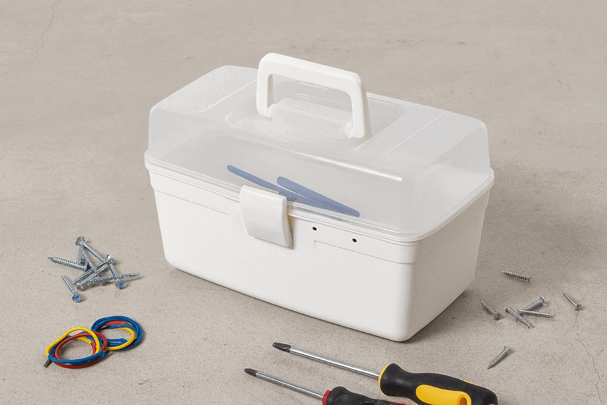 caja de plástico para organizar